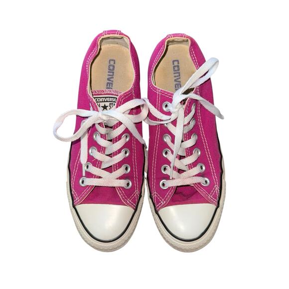 Converse All Star Pink Magenta White Chuck Taylor Paper Low Top Shoes size 7 - Picture 1 of 10